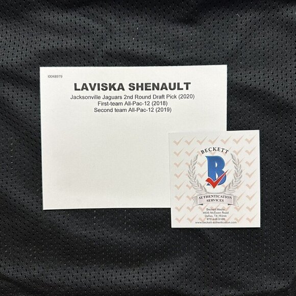 Laviska Shenault Autographed Signed Jacksonville Jaguars Teal Jersey Beckett COA - Picture 5 of 6